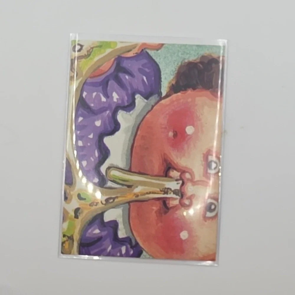 Error Card Miscut Topps Garbage Pail Kids Trading Card OS2 Pink 68b Dizzy Dave